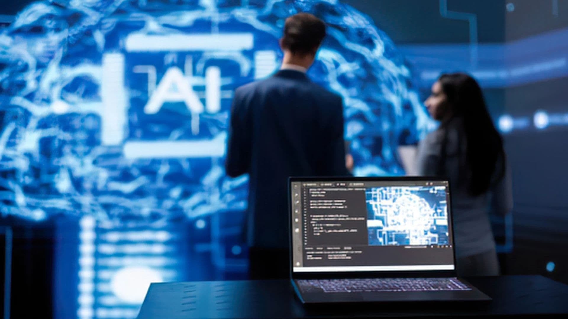 QA compliance professional reviewing AI pilot audit documentation in a pharmaceutical laboratory